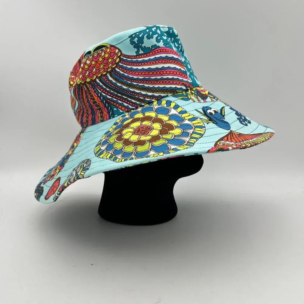 Trina Turk Finding Dory Nemo Sun Hat Wide Brim Beach Vacation Disney - Picture 1 of 9